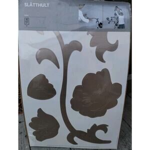 IKEA Slatthult Kalou Wall Stickers 001.200.07 Gold Tone Flowers 2006 New In Pack